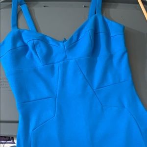 Turquoise midi dress